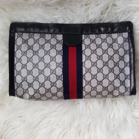Authentic Vintage Gucci Clutch XL Crossbody - Picture 2 of 7